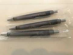3 New Original Wrapping CLARINEX Pens Grayish Lavender Color with Logo