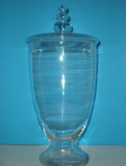 Vintage Huge 16″ Apothecary Candy Jar Drug Store Pharmacy Display RARE n2