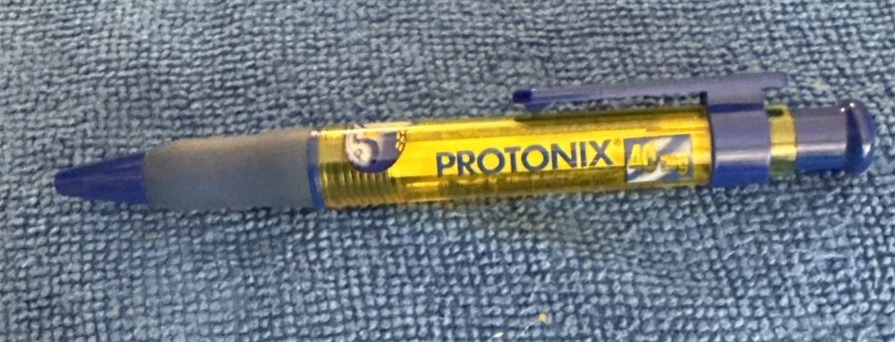 Drug Rep PROTONIX Advertising Click Pen Pharmaceutical Collectible P2