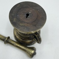 VTG Mortar & Pestle Lot of 5 Decorative Brass Apothecary Pharmacy Pill Grinder