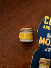 Vintage Mosco Corn Remover Store Dispay Advertisement & Unopened Vial 1939