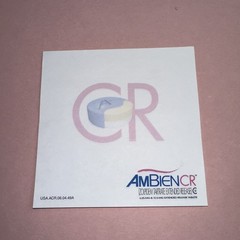 Vintage AMBIEN CR Drug Rep Promo ~4×4” Post-it Note Pad -16 Sheets