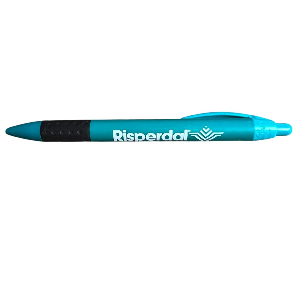 Risperdal Risperidone Pharmaceutical Drug Rep Promo Pen Teal Retractable