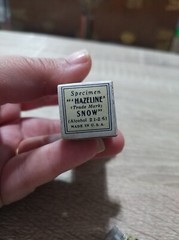 Antique vintage 1920s Hazeline Snow skin whitening cream tube, box