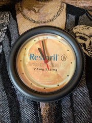 Vntg Restoril Drug CIV Temazepam Brand Promo Battery operated Wall Clock 80s