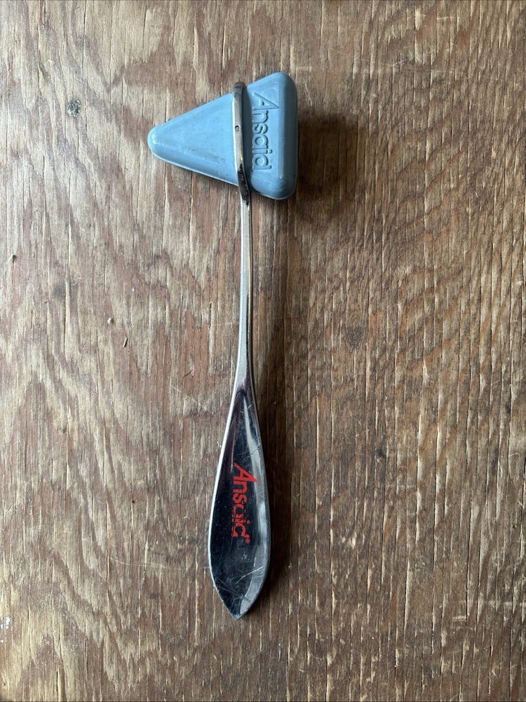 Vintage Ansaid Drug Rep Advertisement reflex Hammer, Blue And Silver