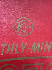 Rare Red Calendar Planner Book 1970 Drug Rep Pharmaceutical Promo Roerig Logos