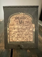 Vintage Prescription Record Metal File Box Great Industrial Decor