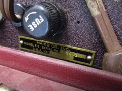 Vintage Maico F-1 Tube Audiometer Precision Hearing Test Instrument {GREY SHELF}