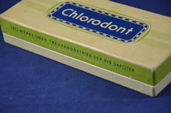 Vintage Old German Chlorodont Advertising Cardboard Box Leo Werke GMBH