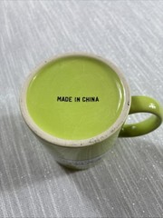 Zyrtec Cetirizine HCI Green Coffee Mug 10oz Cup Ceramic Pharmaceutical Ad