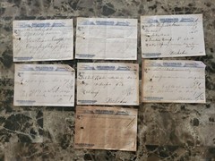 File box & 97 antique prescriptions (1911) – Dionin, Codeine, Infant Anodyne