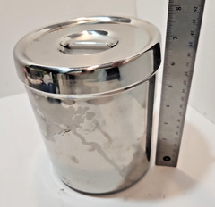 Vtg Stainless Steel Canisters W/ Medical Lid – Set of 2 Vollrath 8802 Polar 3J