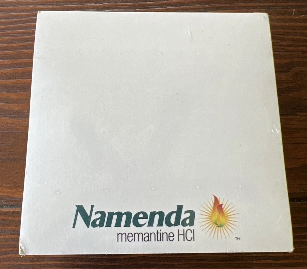 NEW Namenda Pharmaceutical POST-IT Note Pad Cube Sealed Drug Rep 4″