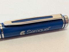 Seroquel Heavy Metal Twist PEN Drug Rep Pharmaceutical Promo Medical Advertising