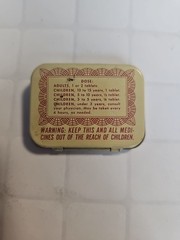 Open Box 1939 Certified Brand Aspirin 12 Tablet Pocket Pill Tin Antique Mini Tin