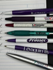 Lot (8) Pharmaceutical / Drug Rep Pens – Levaquin, Norvasc, Prilosec Allegra