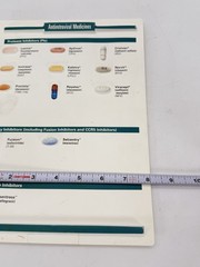 Vintage Antiretroviral Medicine Doctor Office Medical Display 3D Reference Chart