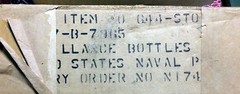 NOS TCW (Wheaton) Co 8oz Apothecary Jar w Lid Powder Surveillance Bottle US NAVY