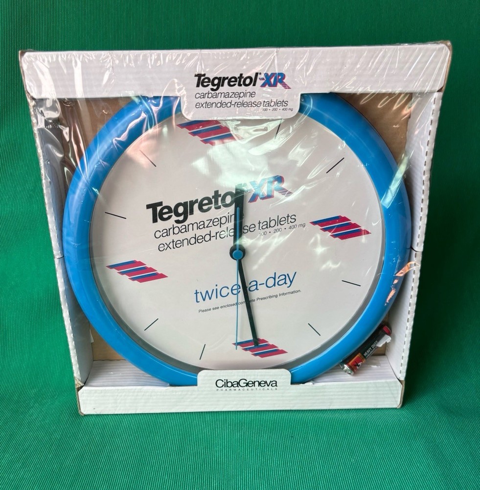 Pharmaceutical Drug Rep Wall Clock Carbamazepine Tegreto Doctor’s Promotion