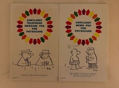 MONOPRIL Cortlandt Memo And Telephone Message Pads For Physicians Set Of Two
