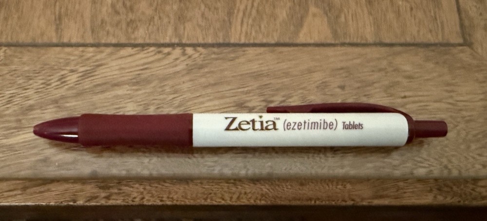 Zetia Triangular Metal PEN Drug Rep Pharmaceutical Promo Medical Advertising