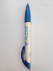 Alesse pharmaceutical drug rep pen Clicker Top With Black Ink gripper & clip