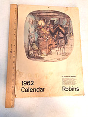Dickens of a Cold Gerry Gersten Caricatures 1962 Calendar A H Robins Advertising