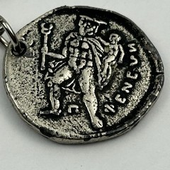 Vintage Tinactin Pharmaceutical Advertising Token Keychain – Wrestler Athlete
