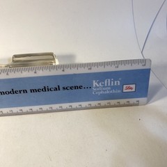 Vintage 1965 Keflin Plastic Ruler Eli Lilly Pharmaceutical Promo Advertising