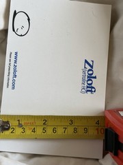 Zoloft 2006 Phizer removable self adhesive paper notes pad Drug Collectable