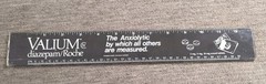 Vintage Valium Roche Pharmaceutical Rep Advertisement Ruler Pharma