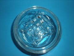 Antique Apothecary Jar Footed glass Candy Container Dish vtg
