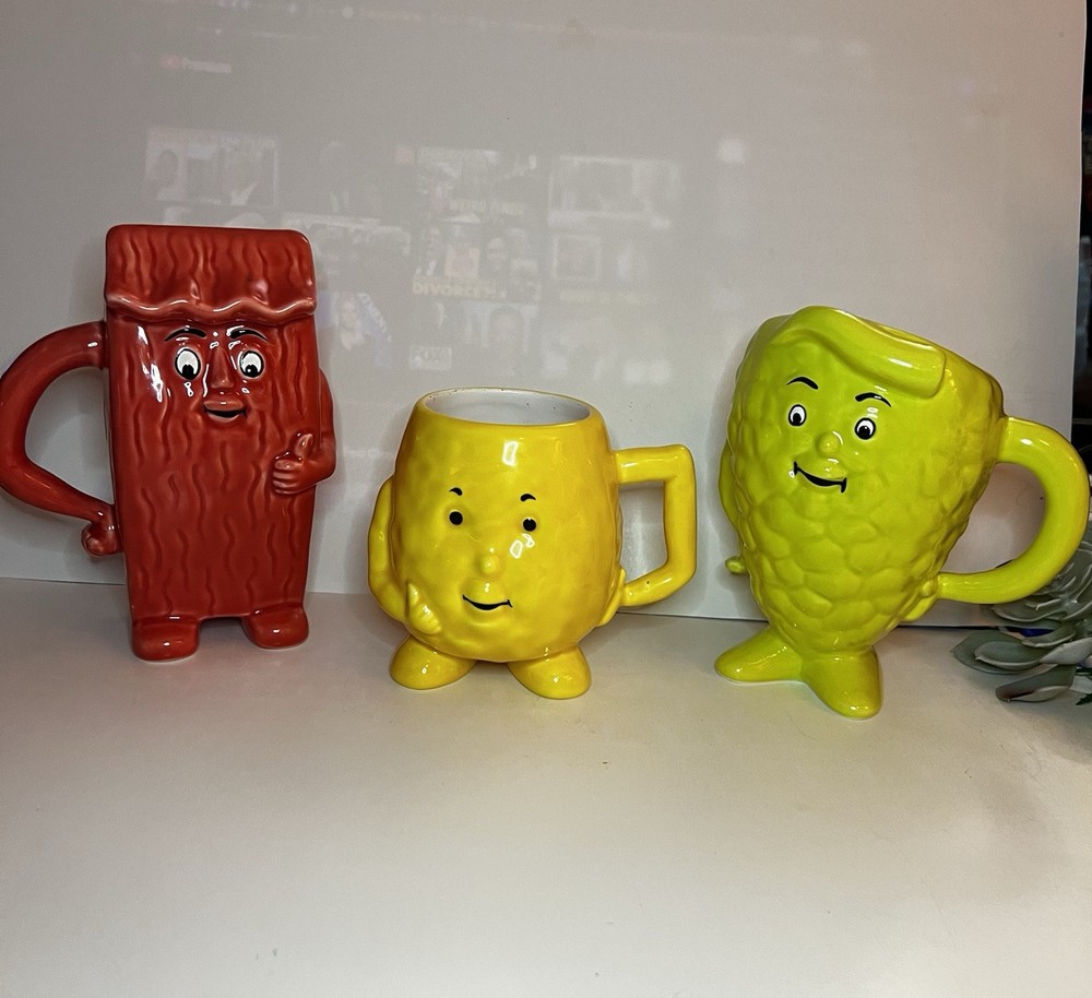 3 DRUG REP Character Mugs (Actos) Muscle-RED. HDL – Yellow. Pancreas – Green