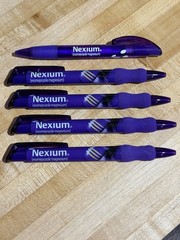 Pharmaceutical Drug Rep Vintage Ink Pens Nexium Collectible Translucent Purple 4