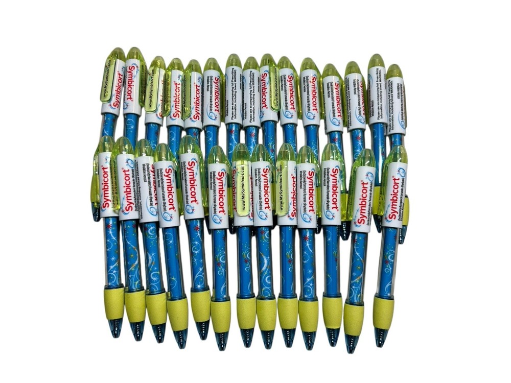 Lot Of SYMBICORT Drug Rep Advertising Pharmaceuticals Collectable Pens Pharma