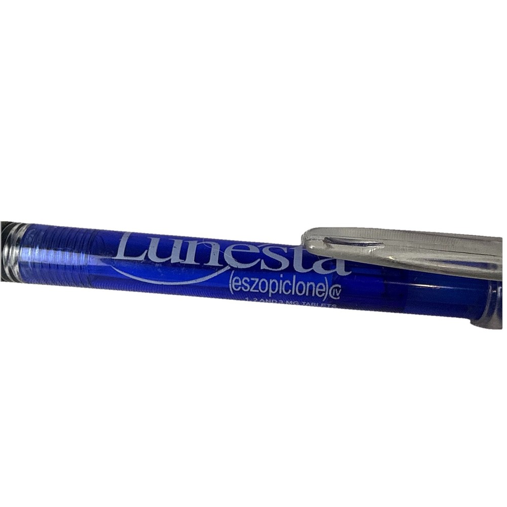 Drug Rep LUNESTA Collectible Pens Rare Advertising Pharma Blue Plastic