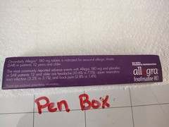ALLEGRA PEN – Pharma Swag – Drug Rep „LIGHT UP“ Pen w/ Case, Box & Insert NEW