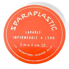 French Apothecary Tin Lid Orange Celluloid Empty Sparadrap Medical Vintage