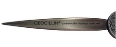 GEOCILLIN DRUG LETTER OPENER Pharmaceutical Drug Rep Advertisement
