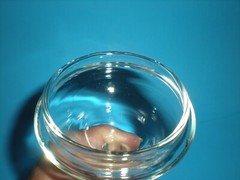 Vtg Miniature Apothecary Covered Jar Glass Candy Container w/ Lid