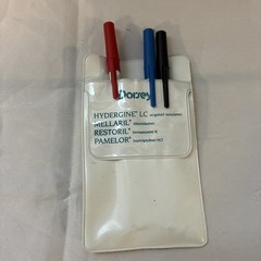 Pamelor Mellaril Restoril Hydergine POCKET PROTECTOR DORSEY SANDOZ 1980’s