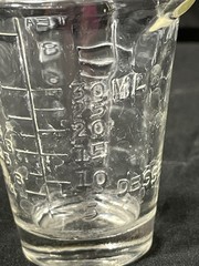 Vintage Apothecary Measuring Glass “Dessert” Marker Medicine Shot Glass