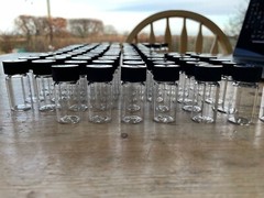 Engraved Set of Vials for Collecting Element Samples from the Periodic Table