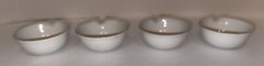 4 Vintage Coors USA White Porcelain Labware Beakers Cups 2-1/2” round with Spout