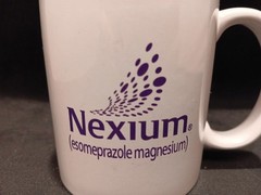 Nexium White Ceramic Mug Pharmaceutical Rep Advertising