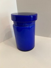 Vintage Cobalt Blue Glass Jar