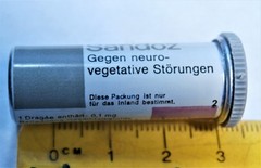 Vtg SANDOZ BELLERGAL barbiturate, pharmacy Swiss pharmacy Swiss