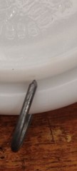 1896 Acme Dose Indicator White Milk Glass Tumbler Cover Med Advertising. CDC