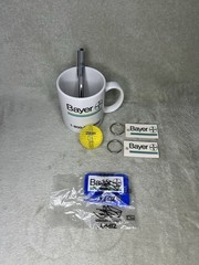 Bayer Pharma Employee Swag Lot Of 6 – Mug Pen Keychains & More Pharma Promos VTG